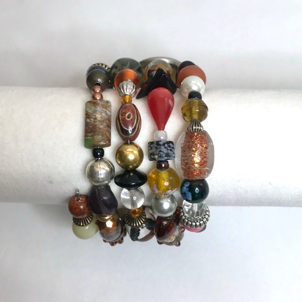 Handmade Bracelet with Vintage and Modern Elements (NB12-6H) New Without Tags - Picture 4 of 9